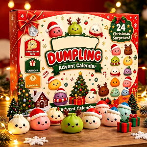 スクイーズ クリスマス アドベントカレンダー 2026 ダンプリング 24個セット ぷにぷに スクイーズ マスコット ミ