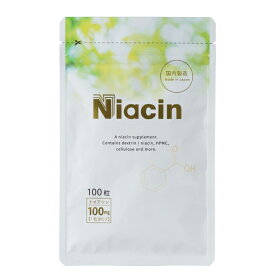 ナイアシン (ビタミンB3) 100mg 100粒 結喜堂 日本製 サプリ カプセル 植物性 ベジカプセル 健康食品 栄養補助