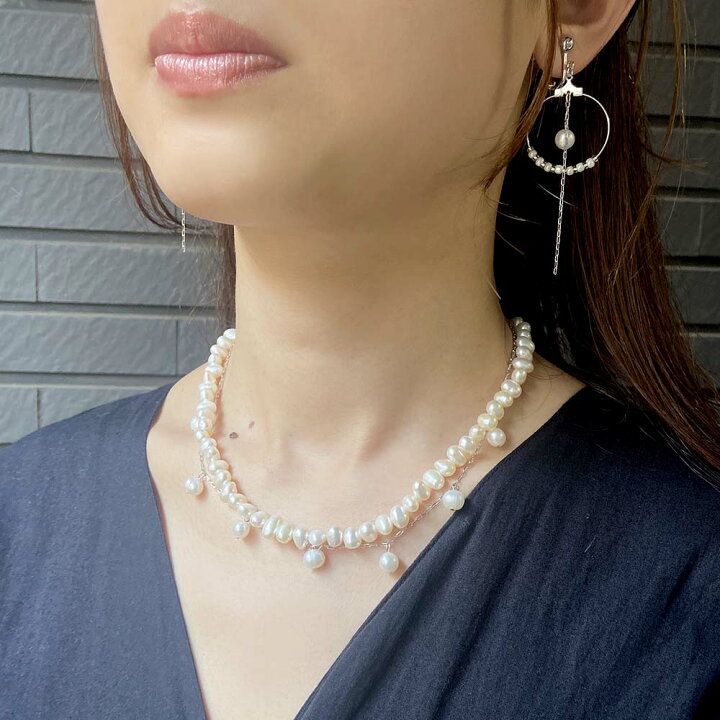 楽天市場】【ポイント最大34倍】ネックレス イヤリング ピアス 淡水 
