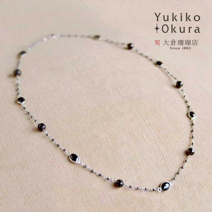 楽天市場】【全品ポイント10倍】ブラックスピネル ロングネックレス 