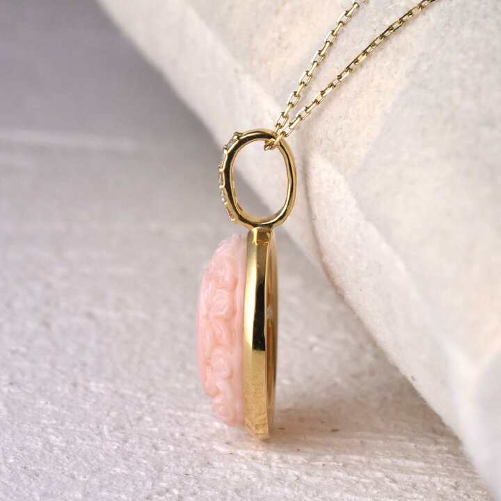 楽天市場】ミス珊瑚 ペンダント トップ ヘッド さんご サンゴ ダイヤ  