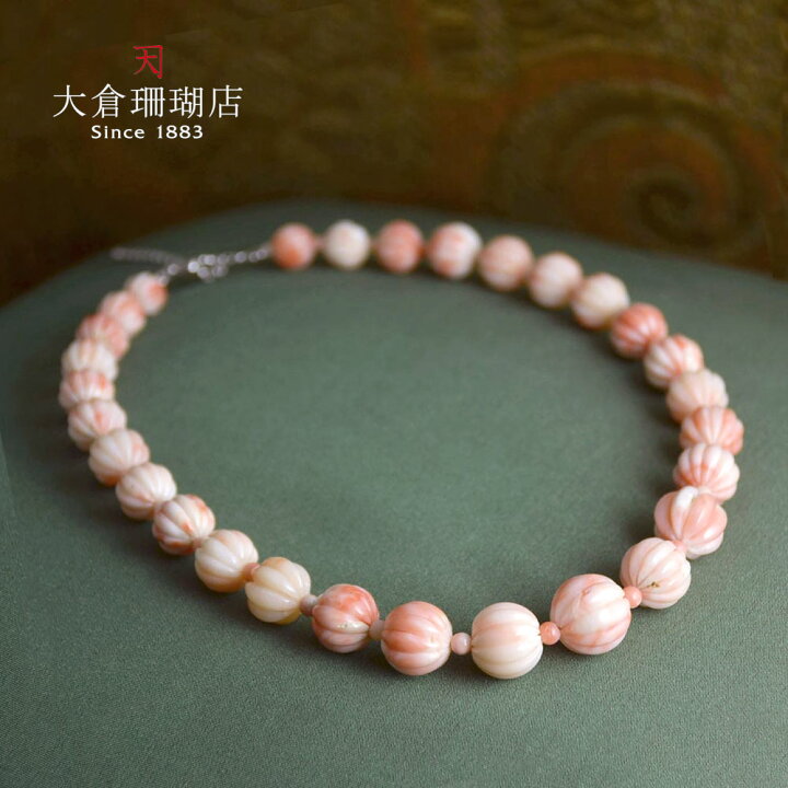 楽天市場】【ポイント最大34倍】ピンク 珊瑚 ネックレス 深海 サンゴ 