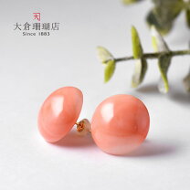 楽天市場】大ぶり ピアス k18（種類（宝石）珊瑚）の通販