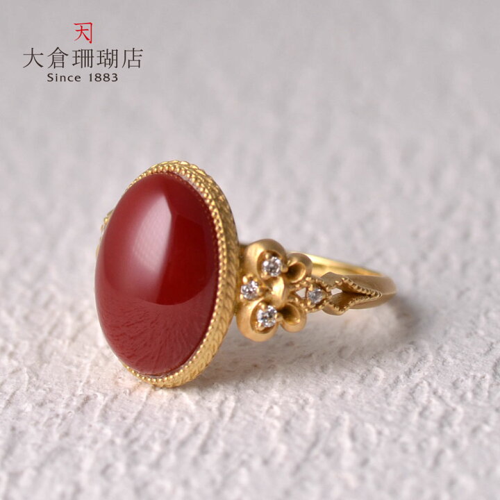 楽天市場】【ポイント最大34倍】リング 血赤 珊瑚 サンゴ さんご  