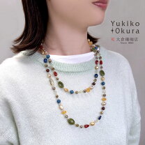 楽天市場】ロングネックレス マルチカラーの通販