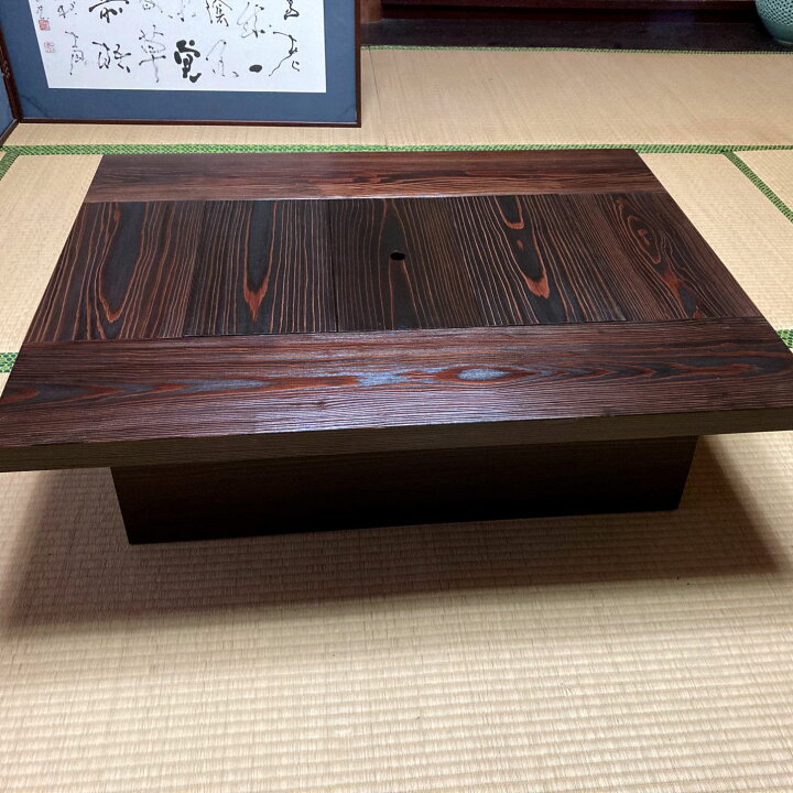 楽天市場】囲炉裏テーブル 座卓タイプ 1000x800x280mm 蓋付 普通 