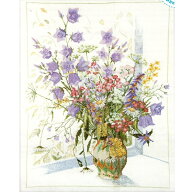 BOUQUET WITH BLUEBELL ブルーベルの花束 エストニア クロスステッチキット 輸入刺繍キット ブルーベルの…