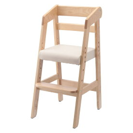 木製ベビーチェアー 座面の高さ及び、足置きの高さ調整機能付きナチュラル-15387＜ベビーチェア 木製ベビーチェア ベビーハイチェア ウインザーチェア ウィンザーチェア キッズ こどもイス 子供椅子＞