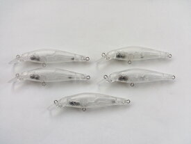 自分で色を塗って釣れる！　未塗装　フローティング　ミノー　セット　約8.5cm　約7g　スタンダード　ブラックバス　シーバス　エリア　管理釣り場　青物　無塗装　ブランクルアー　バスフィッシング　バス釣り　クリア　透明　ソルト　オーソドックス　初心者　雷魚