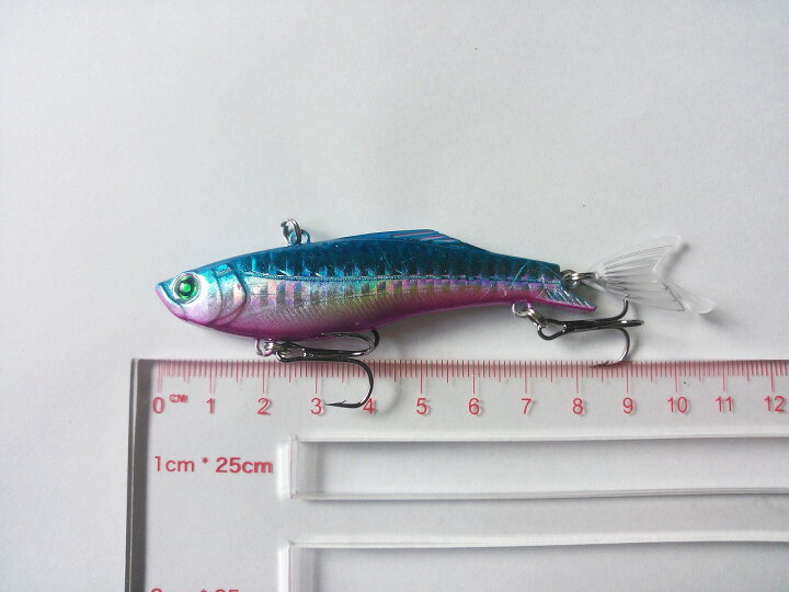 楽天市場 フィン バイブレーション 6色 セット 22 5g 8cm テール シーバス 青物 根魚 フラットフィッシュ トリプルフック ヒラメ マゴチ マダイ つり具の雪見堂 楽天市場店