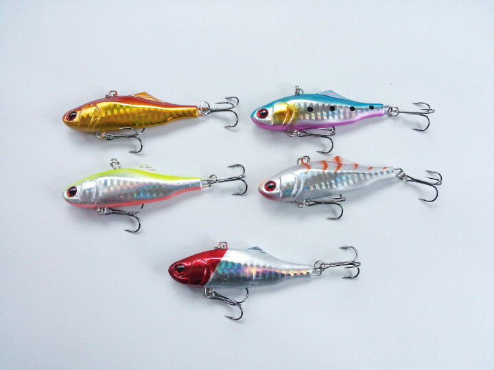 楽天市場】バイブレーション 24g 7cm 5色 セット シーバス 青物 