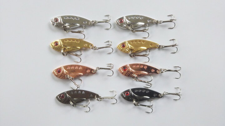 楽天市場 堤防などの小物に メタル バイブレーション 3 2g 3 5cm 8個セット メバル メバリング 根魚 ロックフィッシュ メッキ サバ カサゴ ガシラ つり具の雪見堂 楽天市場店
