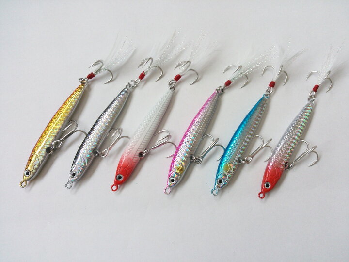 楽天市場 ジグミノー メタルジグ 安定姿勢 42g 8cm 6色 セット フェザー付き シーバス 青物 根魚 ロックフィッシュ フラットフィッシュ ジギング つり具の雪見堂 楽天市場店 楽天市場 ジグミノー メタルジグ 安定姿勢 42g 8cm 6色 セット フェザー付き シーバス 青物 根魚 ロックフィッシュ フラットフィッシュ ジギング つり具の雪見堂 楽天市場店