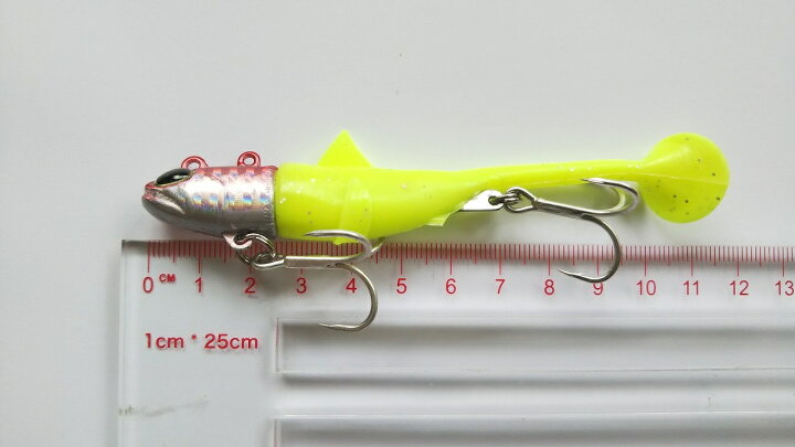 楽天市場 約40g ジグヘッド ワーム 5色セット 魚型ヘッド 市販のワームを着脱可能 やわらか素材 ヒラメ マゴチ シーバス タチウオ 根魚 ロックフィッシュ フラットフィッシュ つり具の雪見堂 楽天市場店