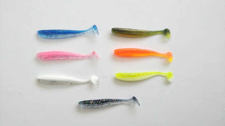 楽天市場 やわらか素材 シャッドテール ワーム 7cm 2 2g 70本セット 7色 根魚 ロックフィッシュ ブラックバス ヒラメ マゴチ L644 つり具の雪見堂 楽天市場店