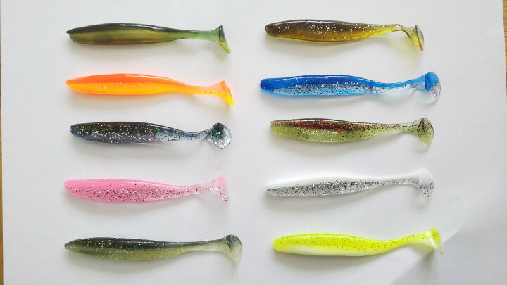 楽天市場 やわらか素材 シャッドテール ワーム 9cm 4 2g 60本セット 10色 根魚 ロックフィッシュ ブラックバス ヒラメ マゴチ L645 つり具の雪見堂 楽天市場店
