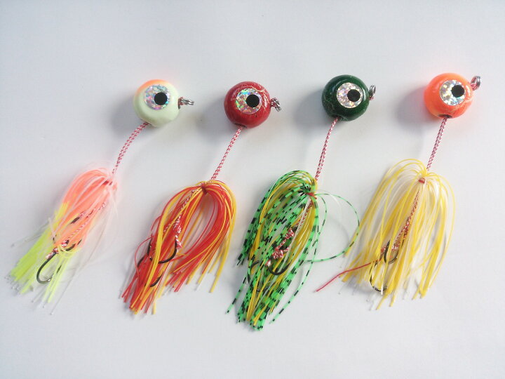 楽天市場 鯛ラバ 40g 4色 セット 遊動式 マダイ 根魚 ロック ヒラメ マゴチ ショア オフショア フラットフィッシュ タチウオ 青物 つり具の雪見堂 楽天市場店