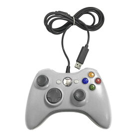 XBOX360 有線 ゲームパッド コントローラー 2色から選べる ホワイト ブラック ジョイスティック 互換品