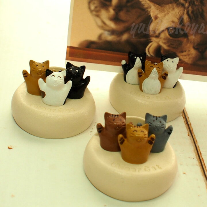 楽天市場 猫のカードスタンド チアキャット ３匹 ハンドメイド 日本製 写真立て ギフト プレゼント包装無料 オシャレ 猫柄 猫雑貨 猫グッズ ねこ ネコ キャット T S Collection ティーズコレクション 雪猫屋 楽天市場店