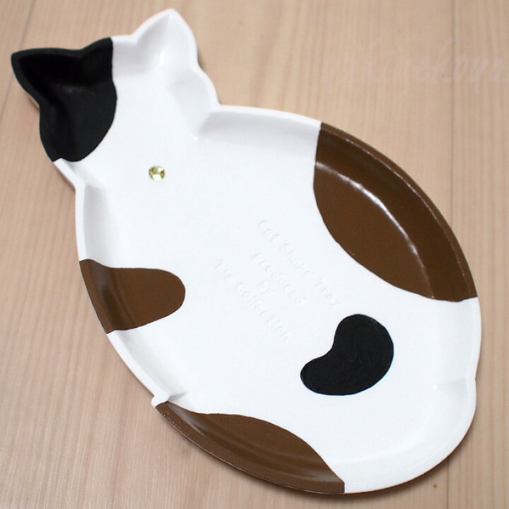 楽天市場 猫型 トレー 三毛猫 ハンドメイド アクセサリートレイ メガネトレイ 日本製 ギフト プレゼント包装無料 オシャレ 猫柄 猫雑貨 猫グッズ ねこ ネコ キャット T S Collection ティーズコレクション 雪猫屋 楽天市場店