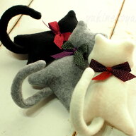 猫のクリップ ネコばさみ 和風リボンシリーズ ハンドメイド ギフト プレゼント包装無料 オシャレ 猫柄 猫…