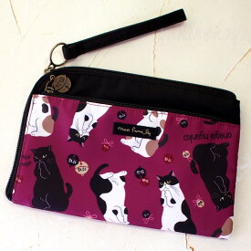 猫柄 お願いにゃんこ マルチケース お薬手帳ケース メディカルポーチ お薬手帳入れ 母子手帳 通帳入れ パスポート ギフト 猫雑貨 猫グッズ ネコグッズ ネコ 雑貨 猫柄 ねこ柄 キャット ノアファミリー