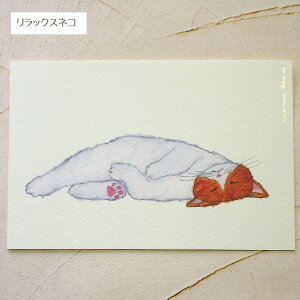 猫 ポストカード 米津祐介 絵葉書 絵はがき 文房具 ステーショナリー 猫雑貨 ネコグッズ ねこ 猫柄 キャット グリーティングライフ