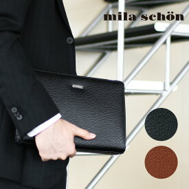 mila schon ミラショーン Nero ネロ セカンドバッグ メンズ ブランド 本革 クラッチバッグ レザー 軽量 日本製 メンズ バッグ 小さめ 197220