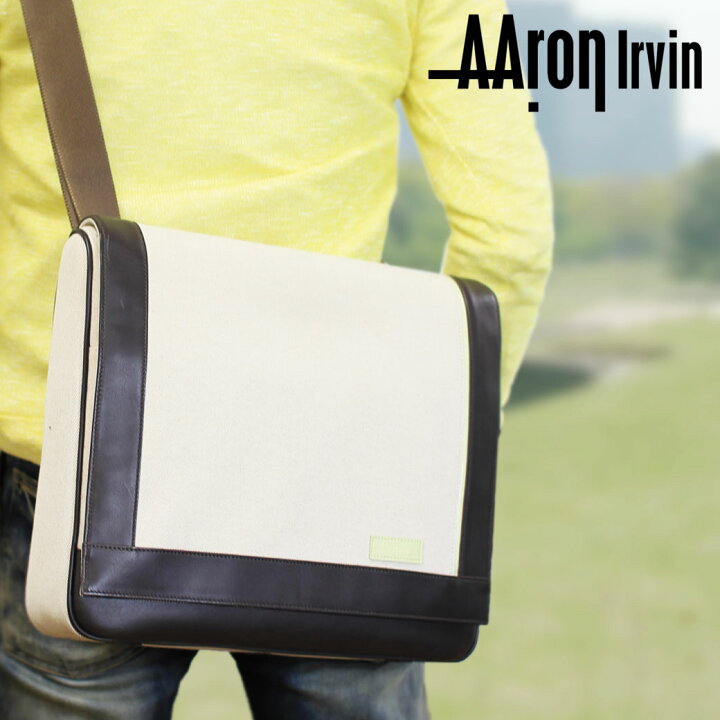 楽天市場 店内全品送料無料 ショルダーバッグ メンズ ブランド ron Irvin アーロン アーヴィン Canvas キャンバス 肩掛け 帆布 軽量 メンズ バッグ 斜めがけ バッグ 小さめ ユキオラボ バッグ 財布 本革