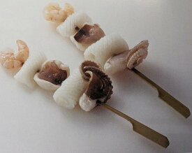 海鮮串（イカ・イイダコ・海老）300g（30g×10本）×20P（P1,050円税別）冷凍　業務用　ヤヨイ