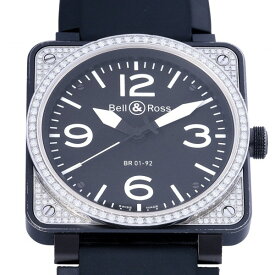 ベル&ロス Bell&Ross BR01-92 10周年記念限定 ブラック文字盤 中古 腕時計 メンズ