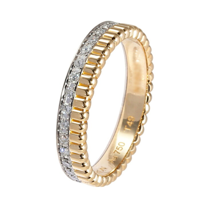 楽天市場】ブシュロン キャトルラディアント ハーフ フルパヴェ K18YG  