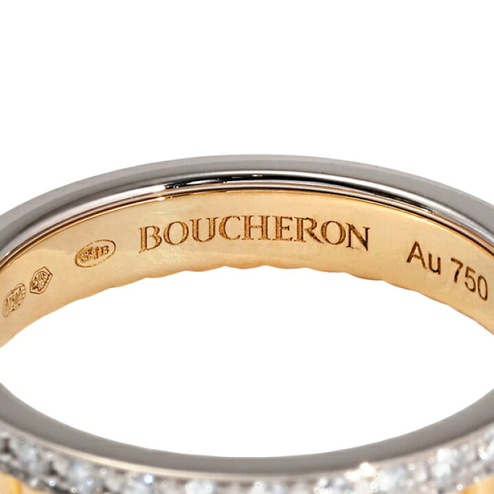 楽天市場】ブシュロン キャトルラディアント ハーフ フルパヴェ K18YG  