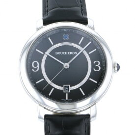 ブシュロン BOUCHERON エピュール WA021204 ブラック文字盤 新品 腕時計 メンズ