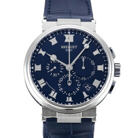 ブレゲ Breguet マリーン クロノグラフ 5527 5527TI/Y1/9WV ブルー文字盤 新品 腕時計 メンズ