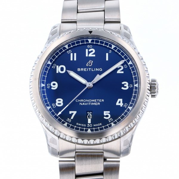 ナビタイマー BREITLING ブライトリング 8 メンズ 腕時計 新品 ブルー文字盤 A168C-1PSS オートマチック41 メンズ腕時計