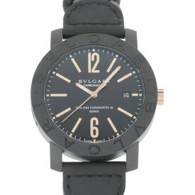 ブルガリ BVLGARI ブルガリブルガリ カーボンゴールド BBP40BCGLD/N ブラック文字盤 新品 腕時計 メンズ