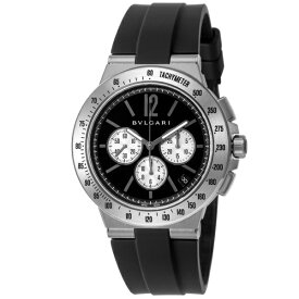 ブルガリ BVLGARI ディアゴノ ヴェロチッシモ クロノグラフ DG41BSVDCHTA ブラック文字盤 腕時計 メンズ