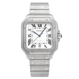 カルティエ Cartier サントス ドゥ LM WSSA0089 シルバー文字盤 新品 腕時計 メンズ
