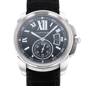 カルティエ Cartier カリブル ドゥ W7100041 ブラック文字盤 中古 腕時計 メンズ