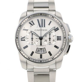 カルティエ Cartier カリブル ドゥ クロノグラフ W7100045 シルバー文字盤 新品 腕時計 メンズ