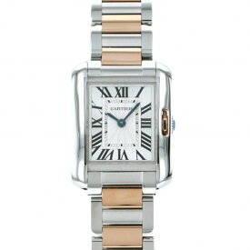 カルティエ Cartier タンク アングレーズ SM W5310036 シルバー文字盤 新品 腕時計 レディース