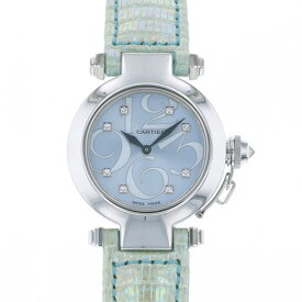 カルティエ Cartier パシャ 32 WJ123121 ブルー文字盤 新古品 腕時計 レディース