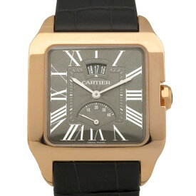 カルティエ Cartier サントス デュモン ウォッチ カレンダー&パワーリザーブ W2020068 グレー文字盤 新品 腕時計 メンズ