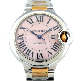 カルティエ Cartier バロンブルー 33mm W6920070 ピンク文字盤 新品 腕時計 レディース