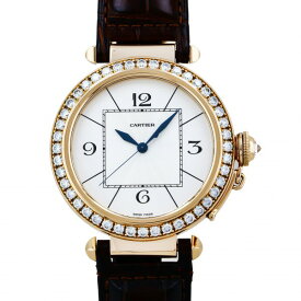 カルティエ Cartier パシャ ダイヤモンド WJ120151 シルバー文字盤 中古 腕時計 メンズ