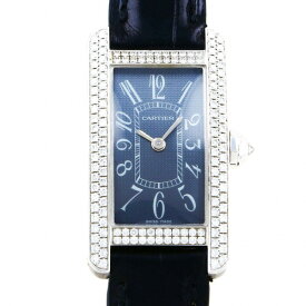 カルティエ Cartier タンク WB705131 グレー文字盤 中古 腕時計 レディース