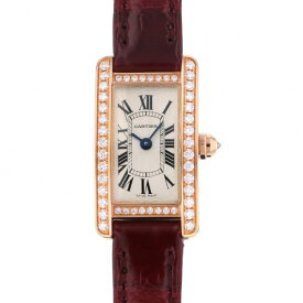 【期間限定ポイント3倍】 カルティエ Cartier タンク アメリカン ミニ WB710014 ホワイト文字盤 新品 腕時計 レディース
