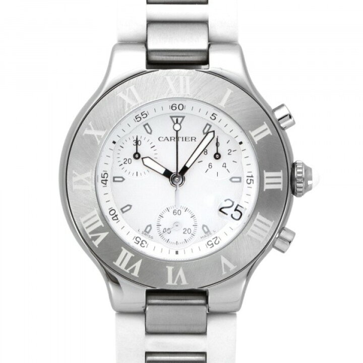 楽天市場】カルティエ Cartier マスト21 クロノスカフ W10184U2 