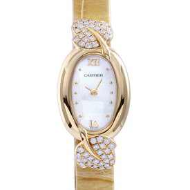 カルティエ Cartier ミニベニュアール WB506751 ホワイト文字盤 中古 腕時計 レディース